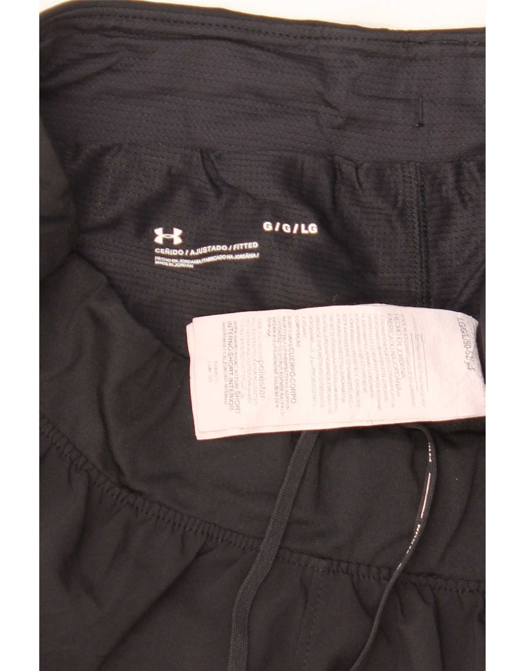 Under Armour Short de sport pour femme UK 14 Large Noir Polyester