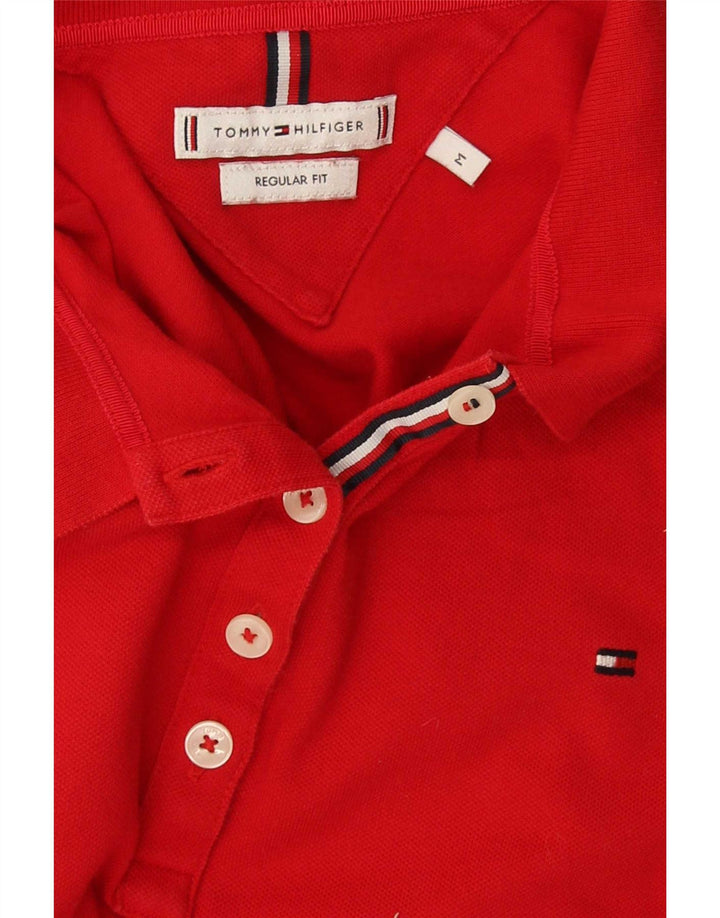 Tommy Hilfiger Polo coupe régulière pour femme UK 12 Rouge moyen