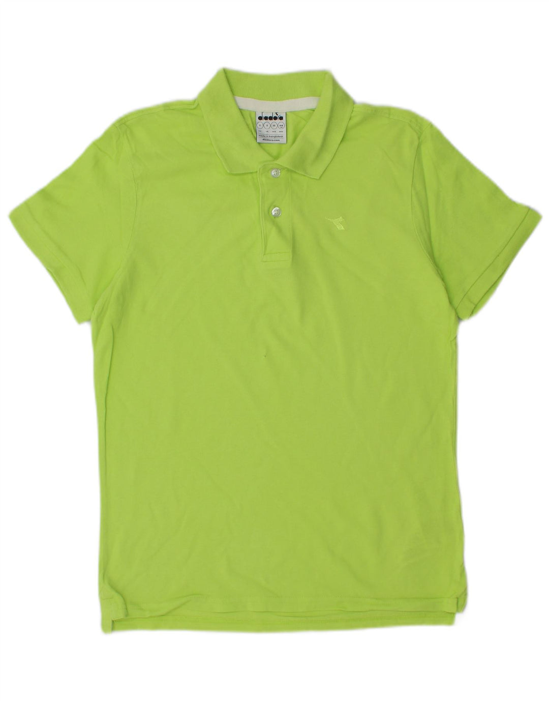 DIADORA Polo Homme Petit Vert Coton