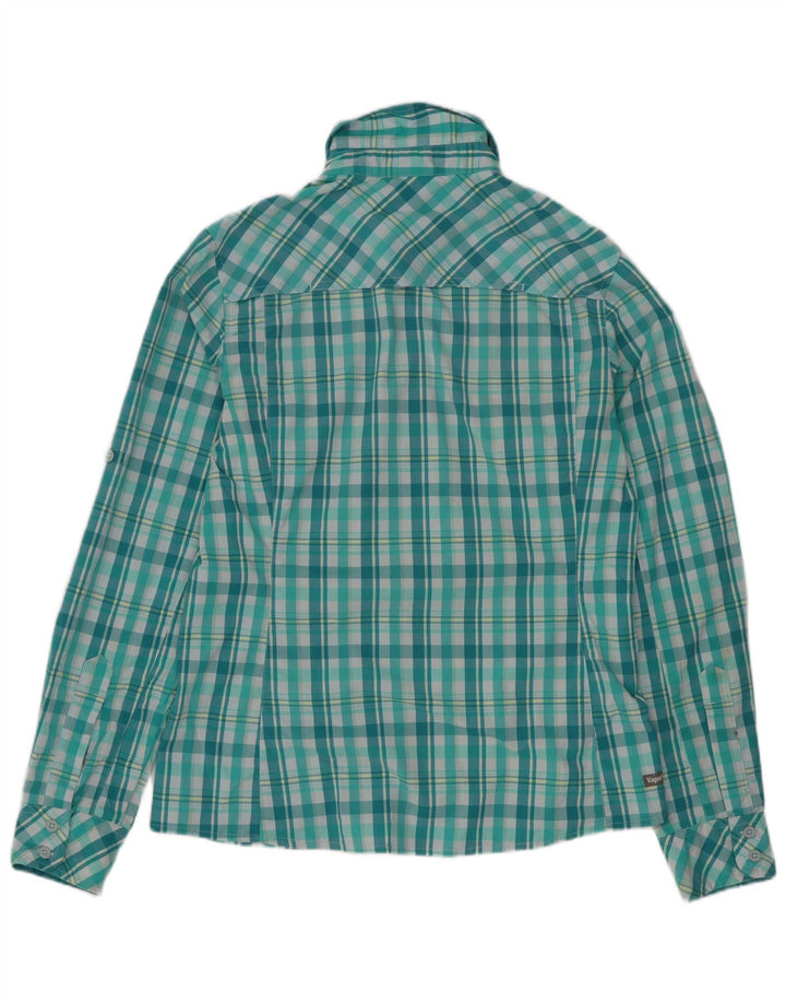The North Face Chemise Femme UK 10 Petit Vert Check Nylon