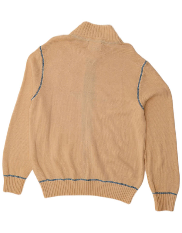 WOOLRICH Cardigan graphique pour homme XL en coton beige
