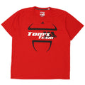 ADIDAS Mens Climalite Graphic T-Shirt Top 2XL Red