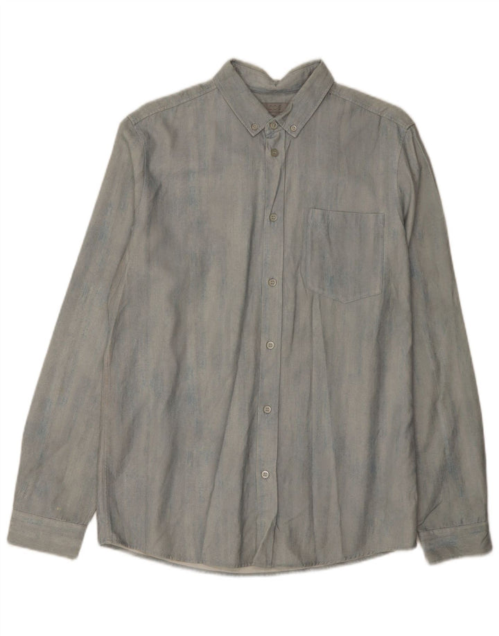 Cos Chemise En Jean Petit Bleu Lyocell Homme