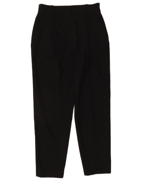 Zara Pantalon court fuselé pour femme Small W26 L25 Noir