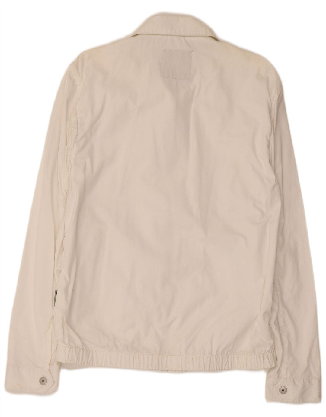 Sergio Tacchini Veste Bomber Homme UK 40 Grand Coton Blanc