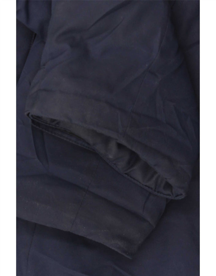 Nike Manteau rembourré à capuche pour homme UK 40 Large Bleu marine Polyester
