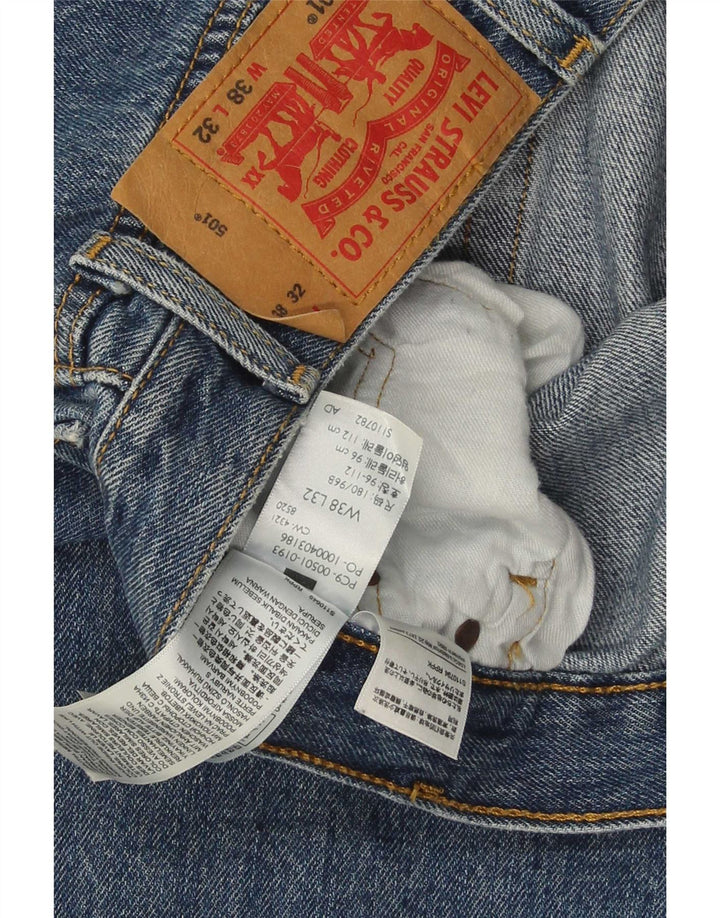 Levi's Jean Droit 501 Homme Bleu W38 L32 Coton
