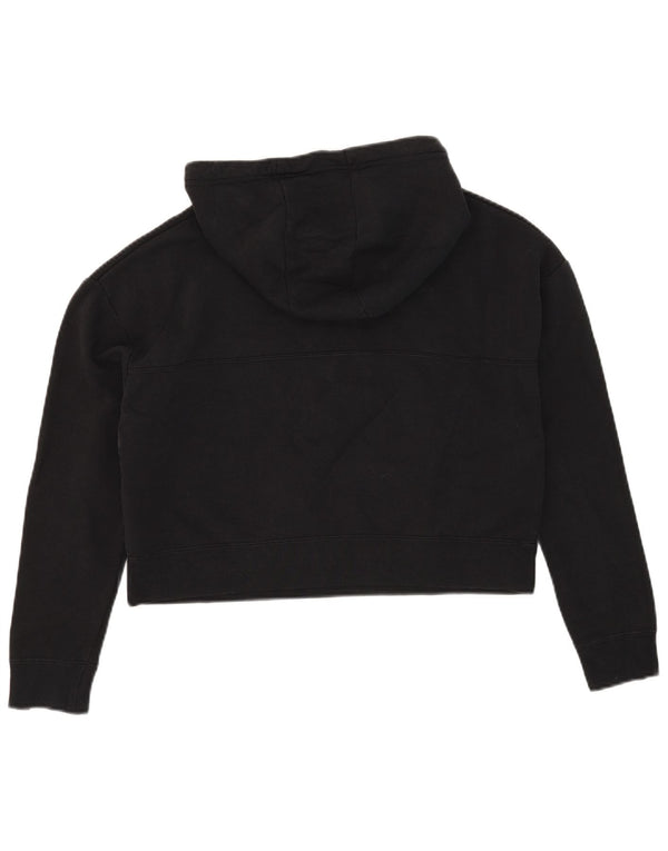 Nike Pull à capuche surdimensionné pour femme UK 10 Petit coton noir