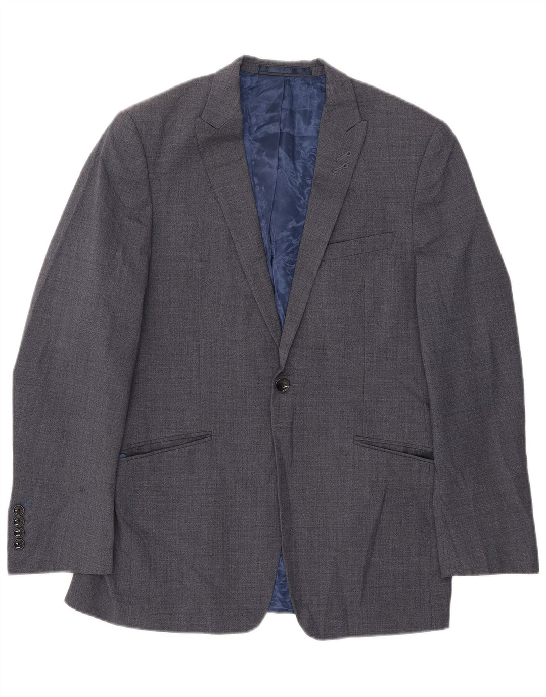 Marks & Spencer Veste blazer à 1 bouton pour homme UK 38 Bleu moyen Laine