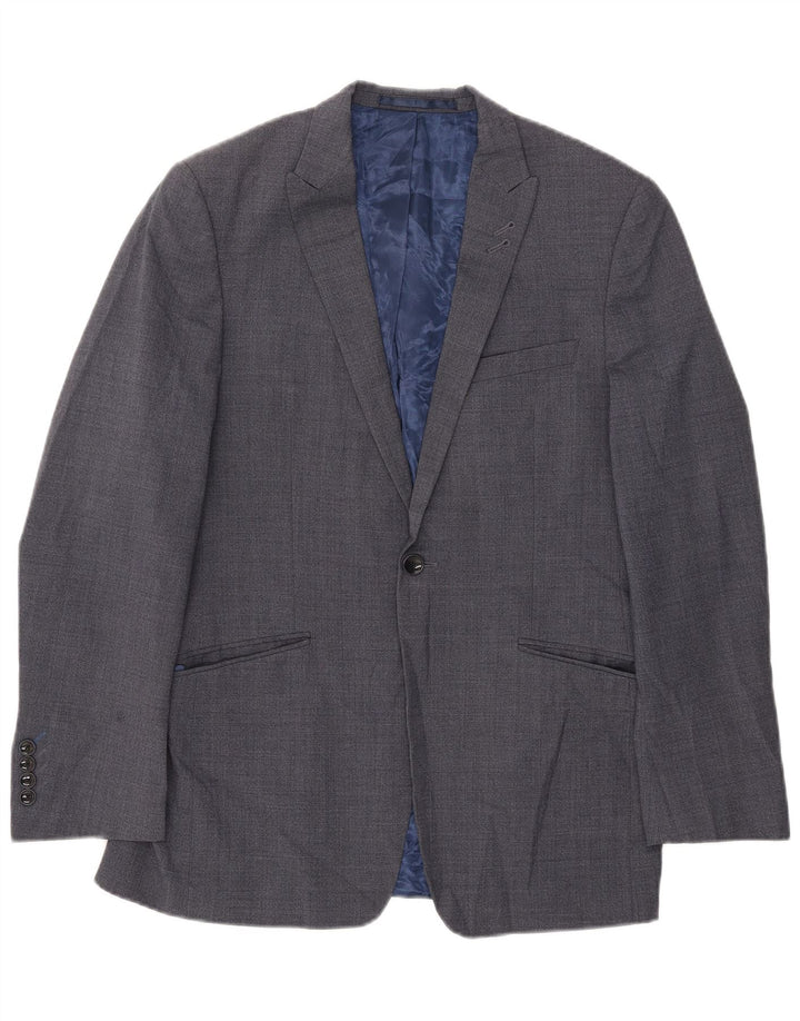 Marks & Spencer Veste blazer à 1 bouton pour homme UK 38 Bleu moyen Laine