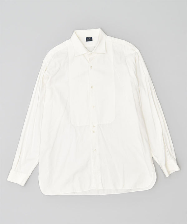 C.P. COLLECTION Chemise Homme Taille 43 Grand Coton Blanc vintage