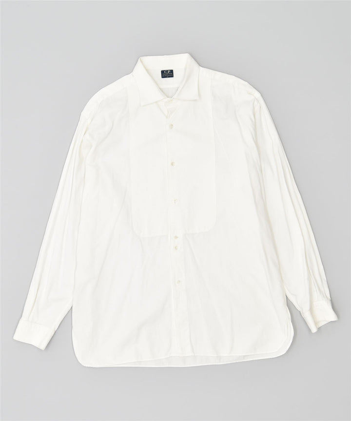 C.P. COLLECTION Chemise Homme Taille 43 Grand Coton Blanc vintage