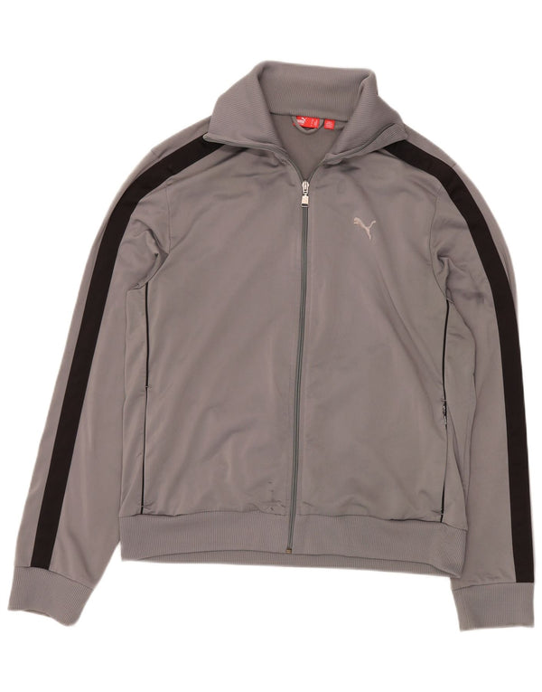 PUMA Veste de survêtement pour homme XL Gris Colorblock Polyester