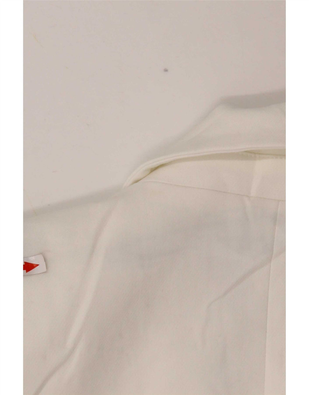 Zara Veste Blazer 1 Bouton Femme UK 14 Polyester Blanc Moyen