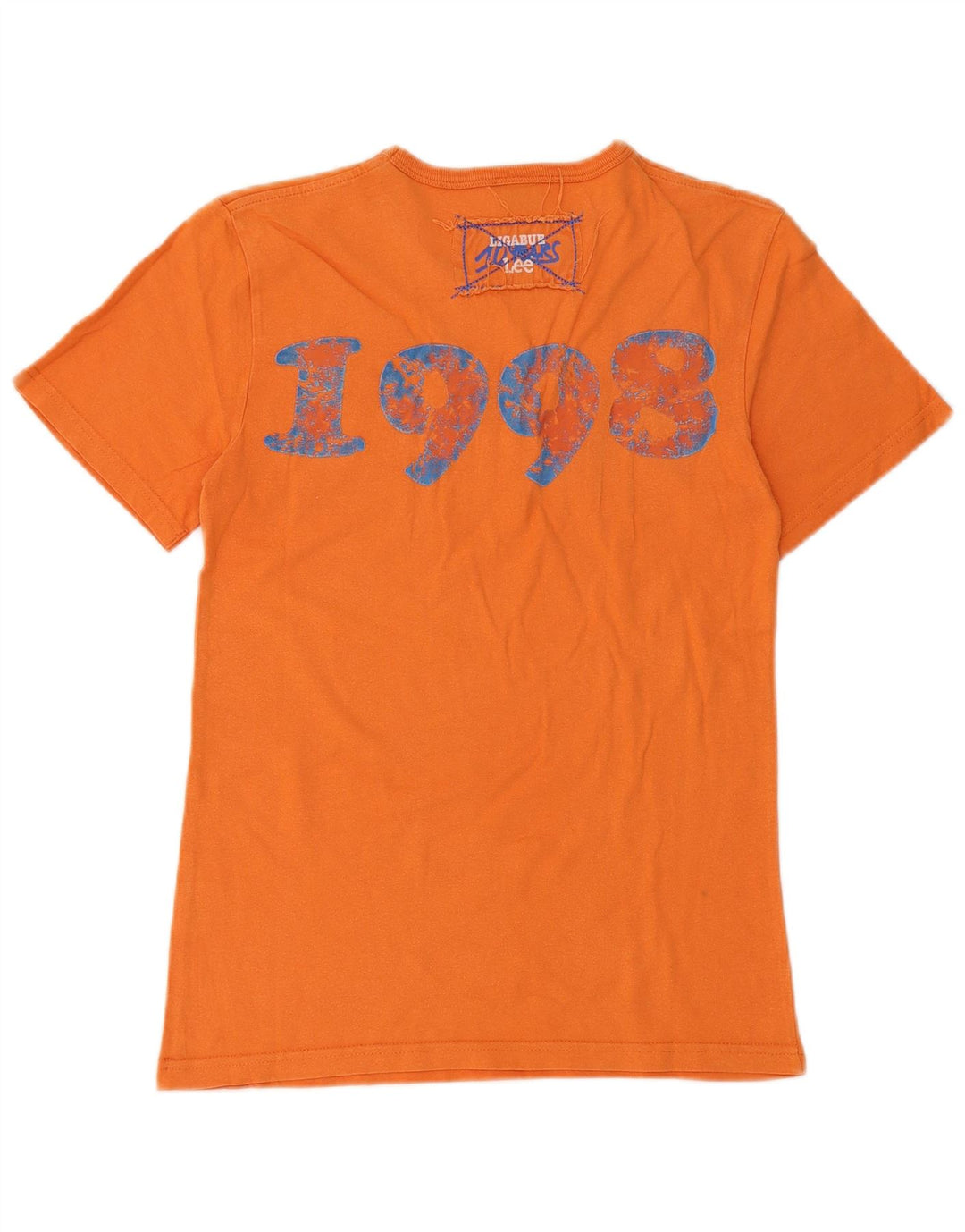 Lee T-Shirt Graphique Homme Orange Moyen Coton