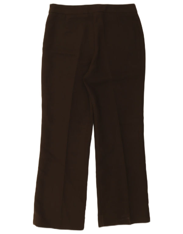 Zara Pantalon décontracté droit pour femme EU 40 Medium W30 L28 Marron Polyester