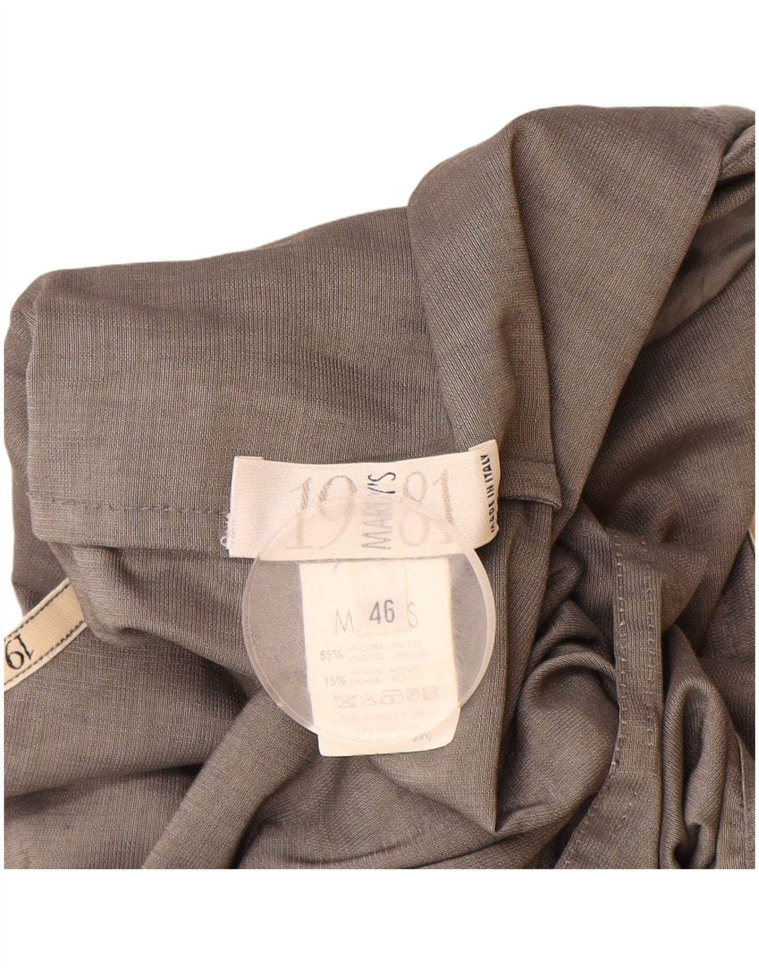 Marly's 1981 Veste bomber à capuche pour femme IT 46 Large Gris Viscose