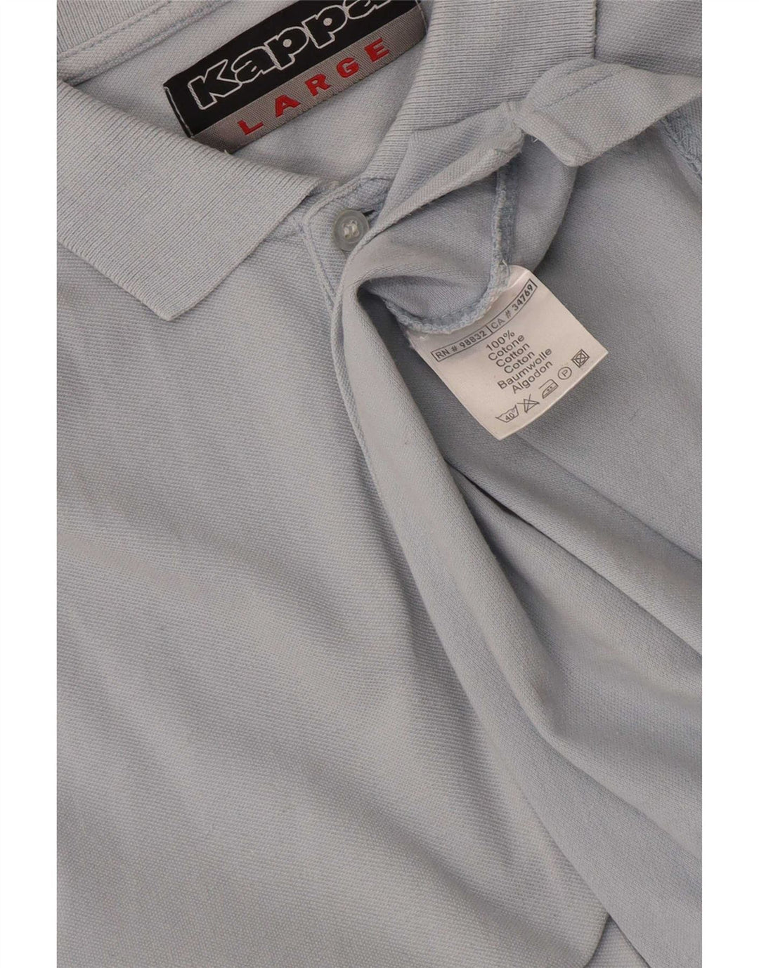 Kappa Polo Regular Fit Homme Bleu Coton