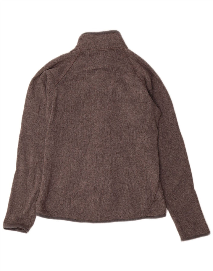 Eddie Bauer Veste de survêtement pour femme UK 10 Petit gris moucheté en polyester