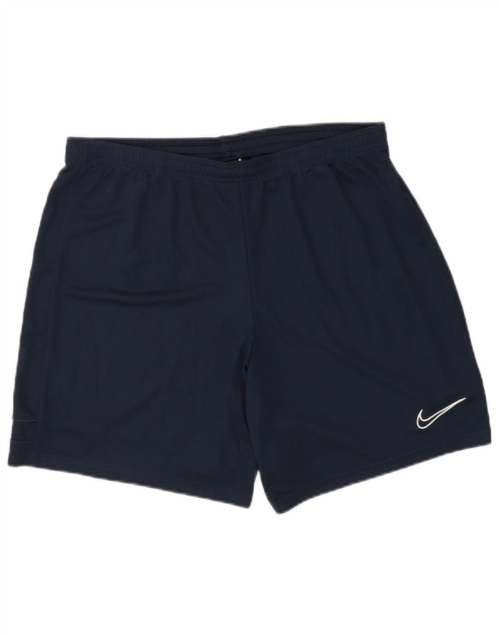 Nike Short de sport Dri Fit pour homme XL Bleu marine Polyester