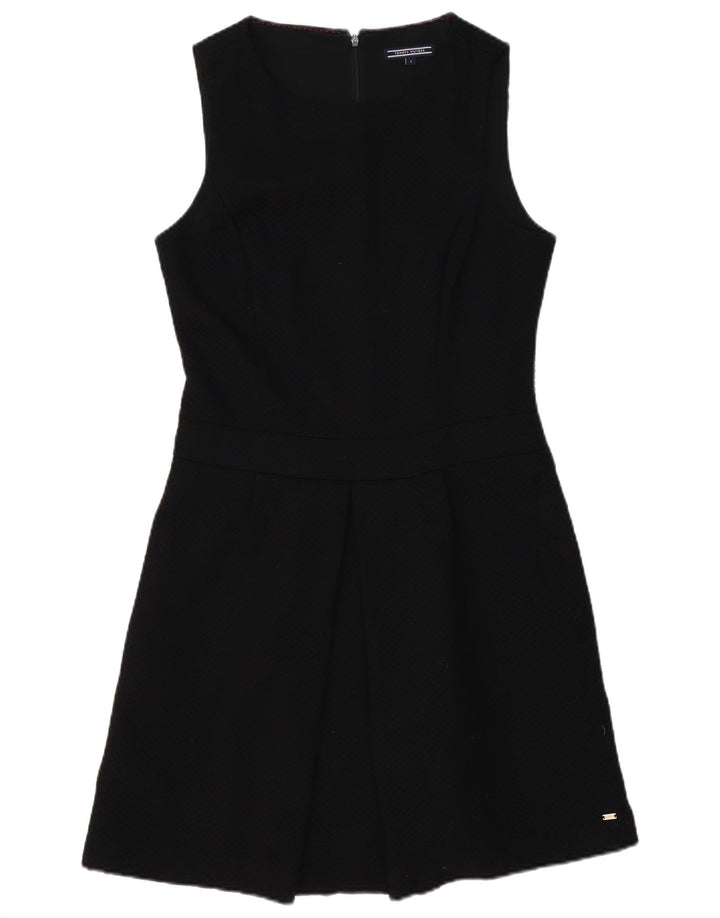 Tommy Hilfiger Robe trapèze sans manches pour femme US 8 Medium Noir Polyester