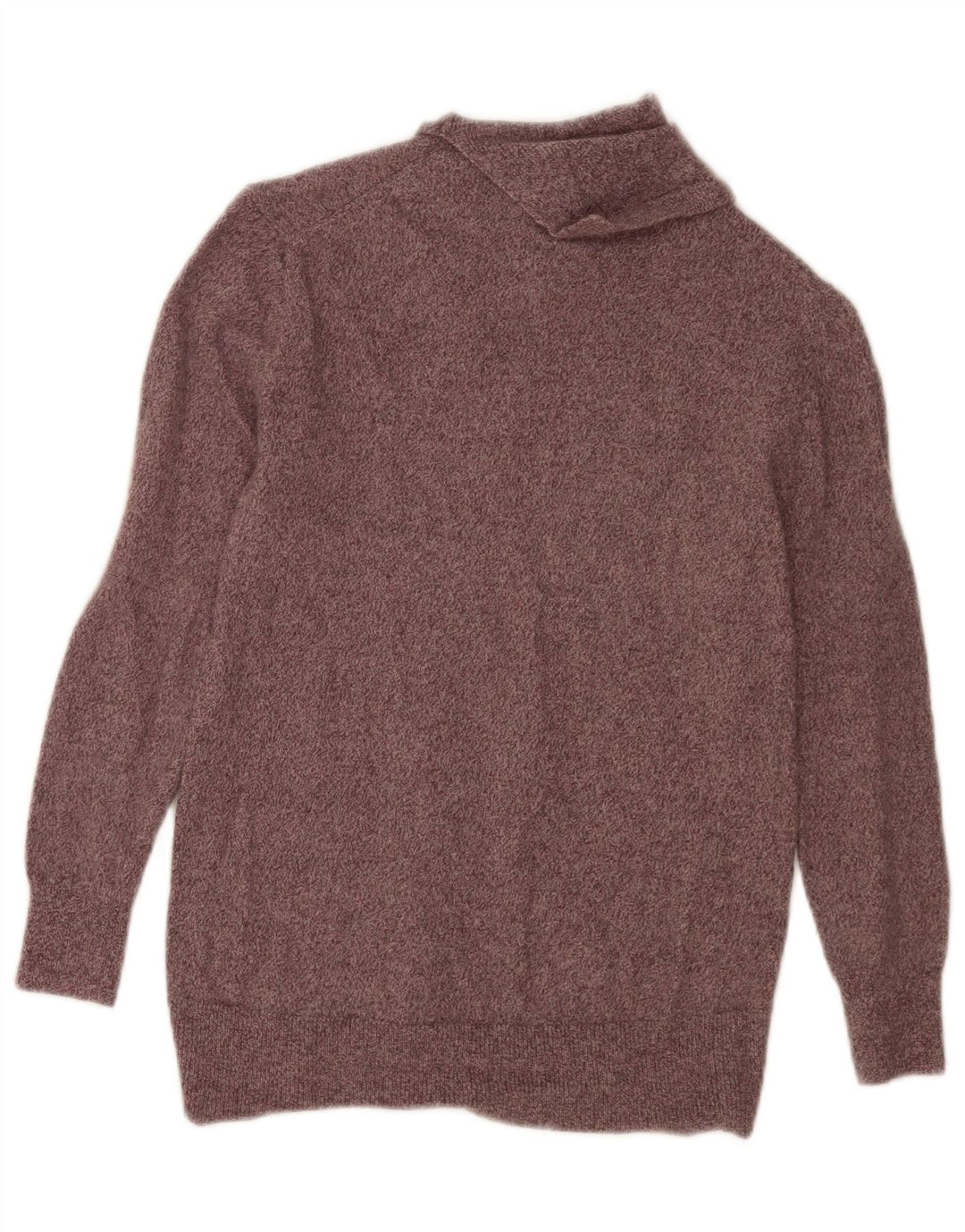 Massimo Dutti Pull col roulé pour femme UK 10 Petit Marron Moucheté