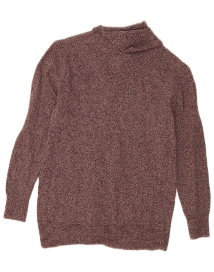 Massimo Dutti Pull col roulé pour femme UK 10 Petit Marron Moucheté