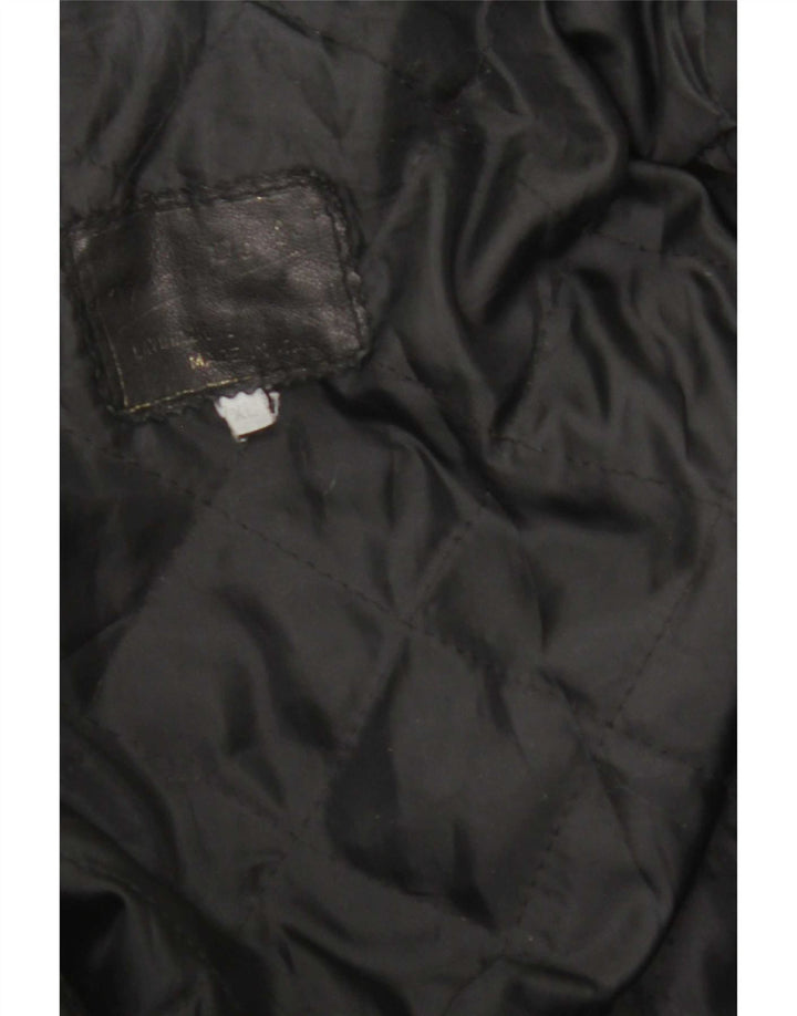 Veste en cuir homme vintage UK 42 XL Cuir noir