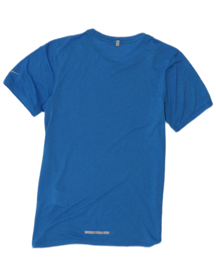 Nike Hommes Dri Fit T-Shirt Haut Petit Bleu Polyester