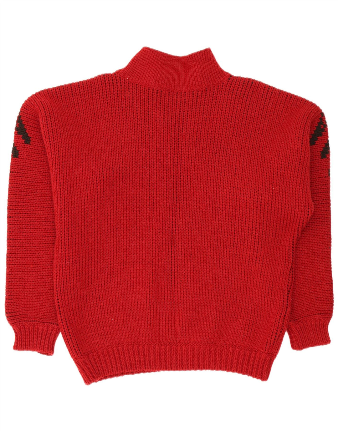 Lindbergh Pull col roulé pour homme en laine géométrique rouge