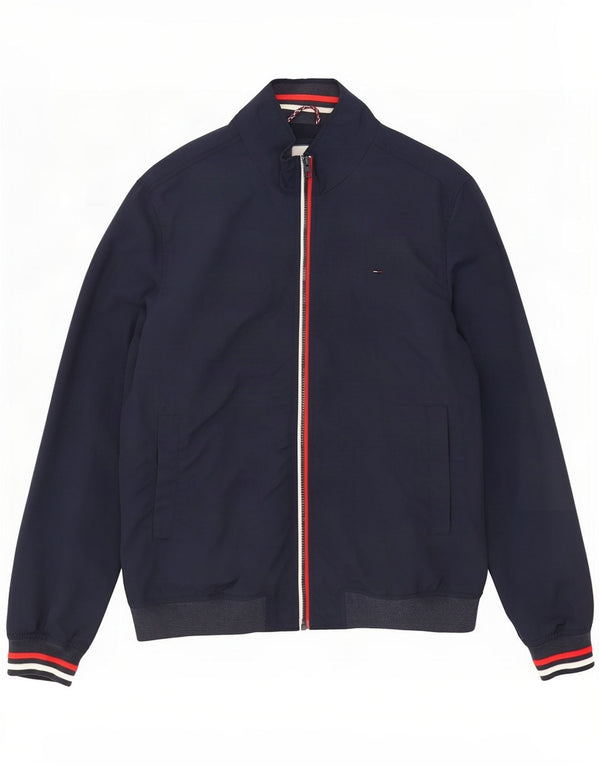 Tommy Hilfiger Veste Bomber Homme UK 44 2XL Bleu Marine Polyamide