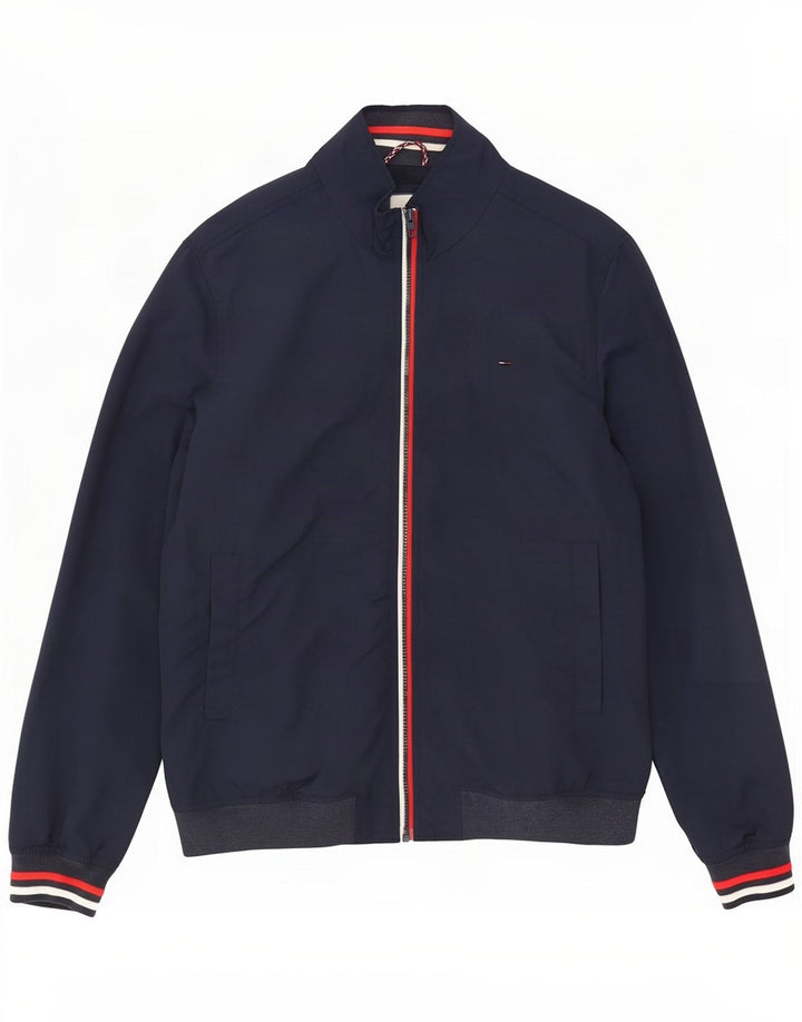 Tommy Hilfiger Veste Bomber Homme UK 44 2XL Bleu Marine Polyamide