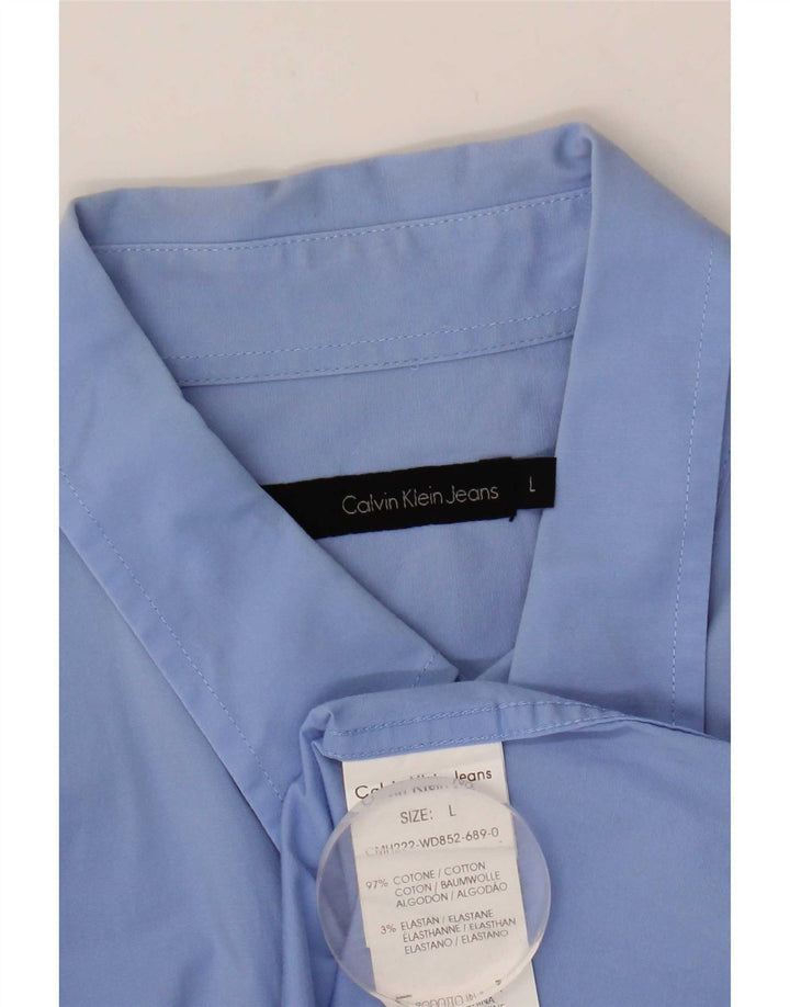 Calvin Klein Jeans Chemise Homme Large Bleu Coton