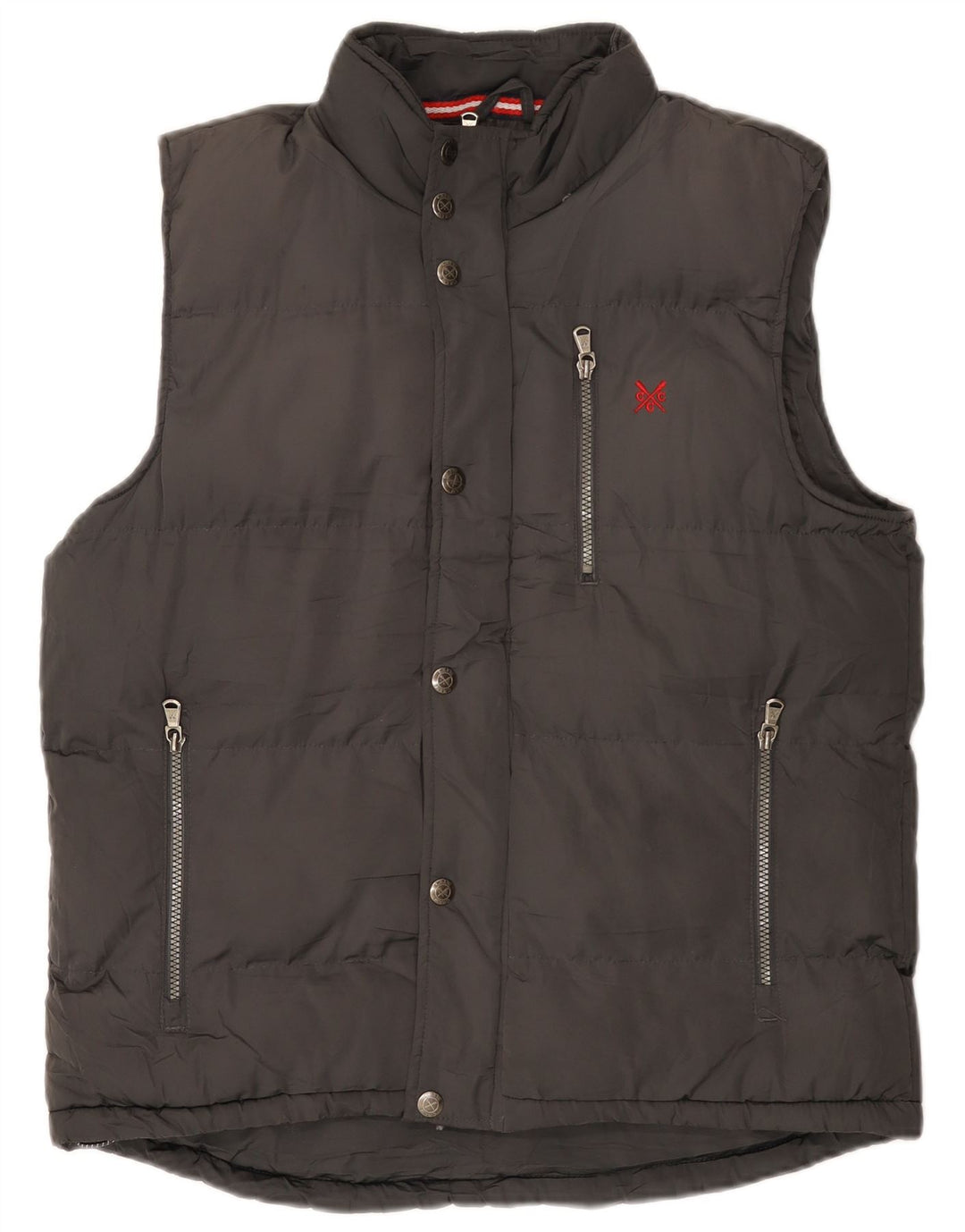Crew Clothing Gilet rembourré pour homme UK 38 Gris moyen Polyester