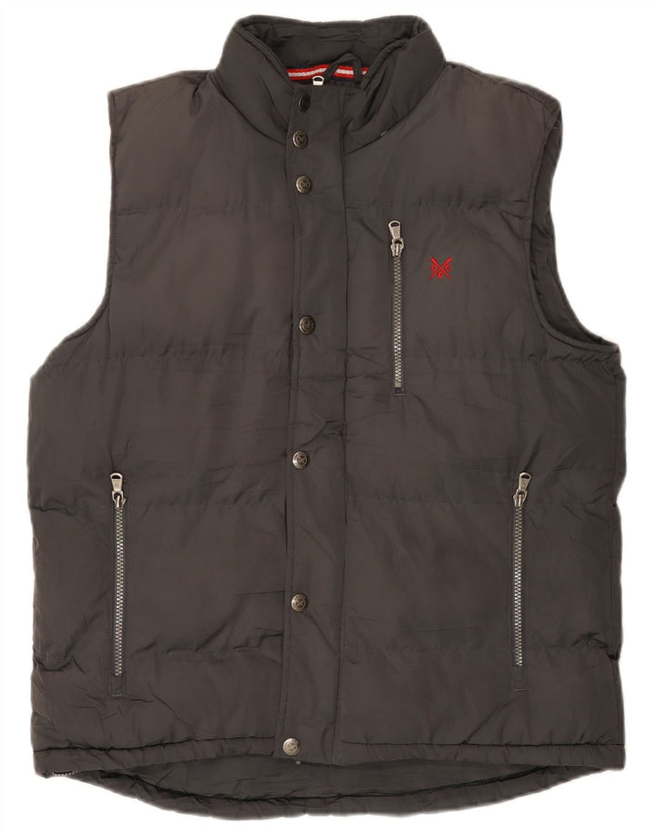 Crew Clothing Gilet rembourré pour homme UK 38 Gris moyen Polyester