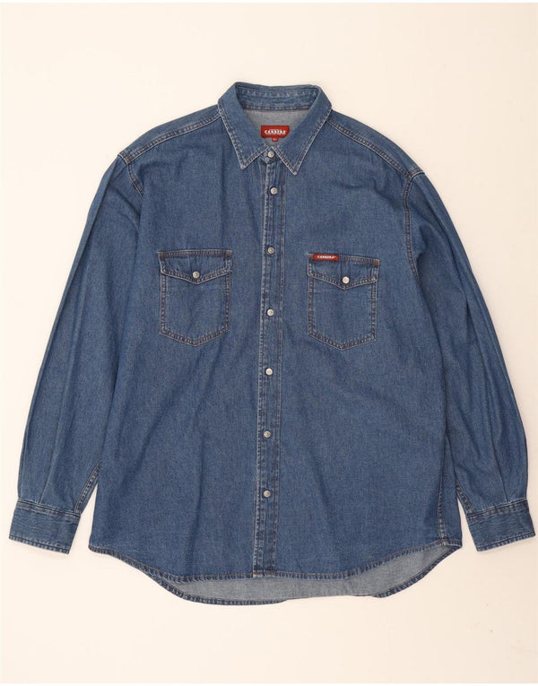 Carrera Chemise en Jean XL Bleu Coton