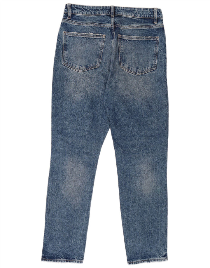 Zara Jean slim effet vieilli pour femme EU 40 Medium W30 L27 Bleu