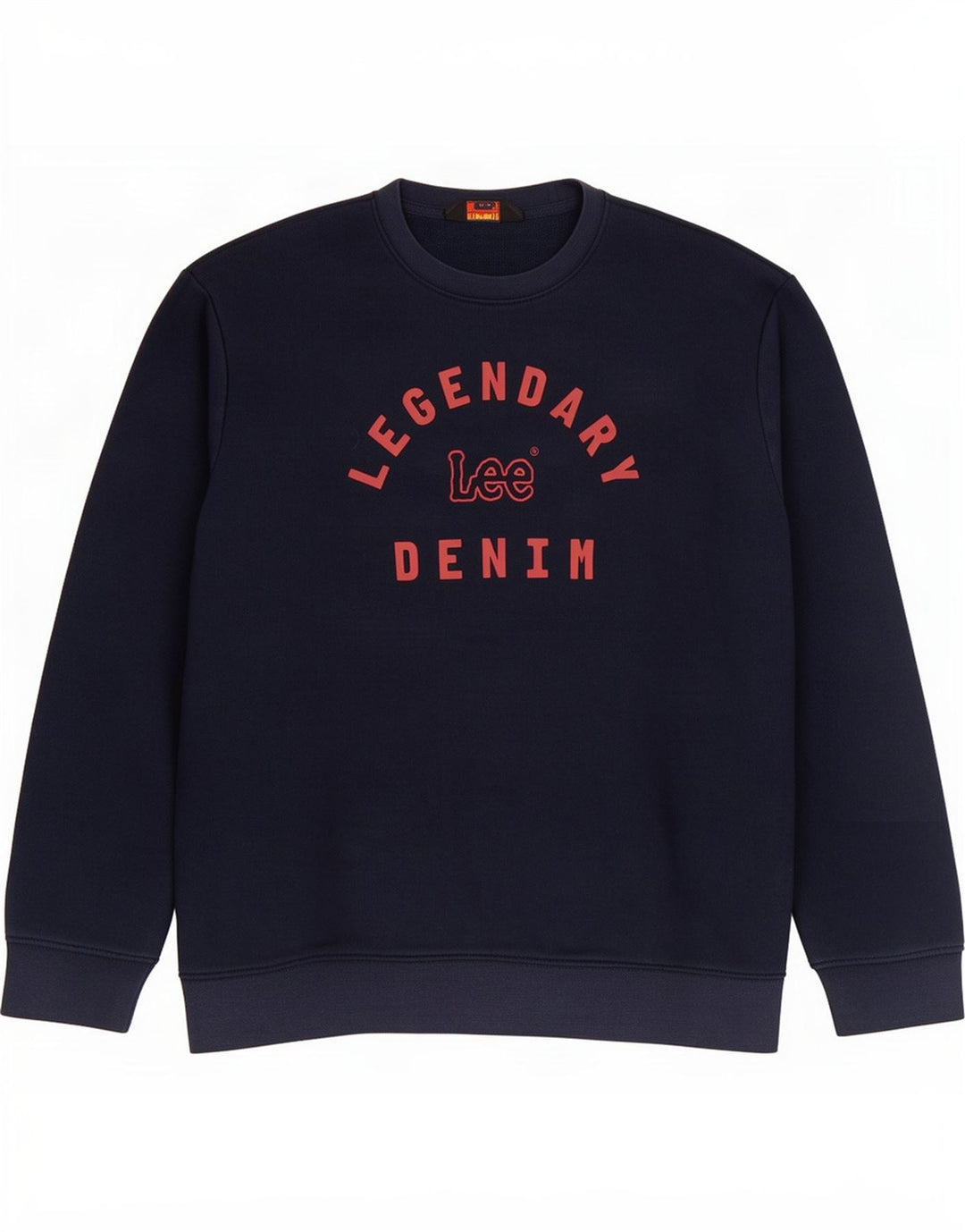 Lee Mens Graphic Sweatshirt Jumper Large Navy Blue Cotton