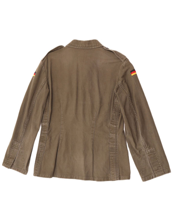 chemise militaire femme vintage UK 10 Petit Kaki