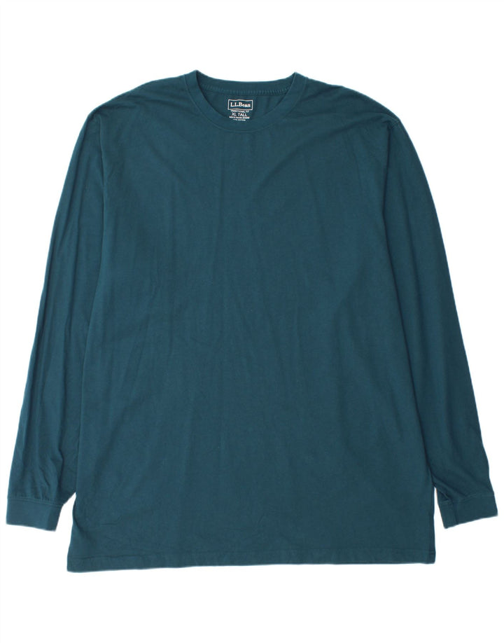 L.L.BEAN Haut haut à manches longues pour homme en coton vert XL
