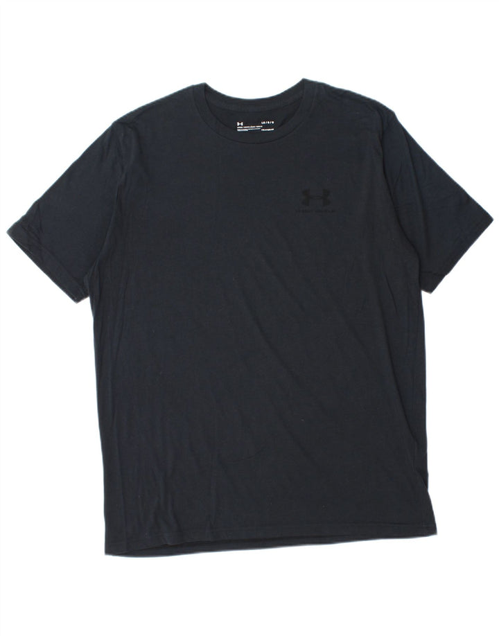 UNDER ARMOUR T-shirt Heat Gear pour hommes, grand noir, en coton