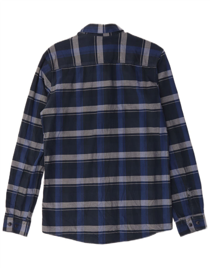 Jack & Jones Chemise Homme Petit Carreau Bleu Marine Coton