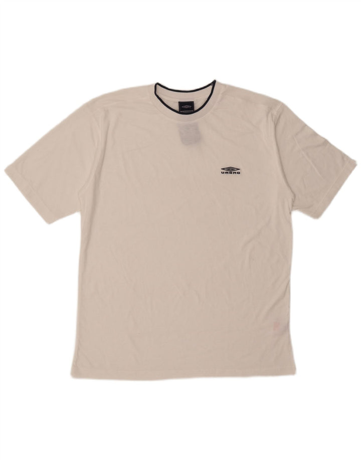 Umbro T-Shirt Homme Haut Large Blanc Polyester