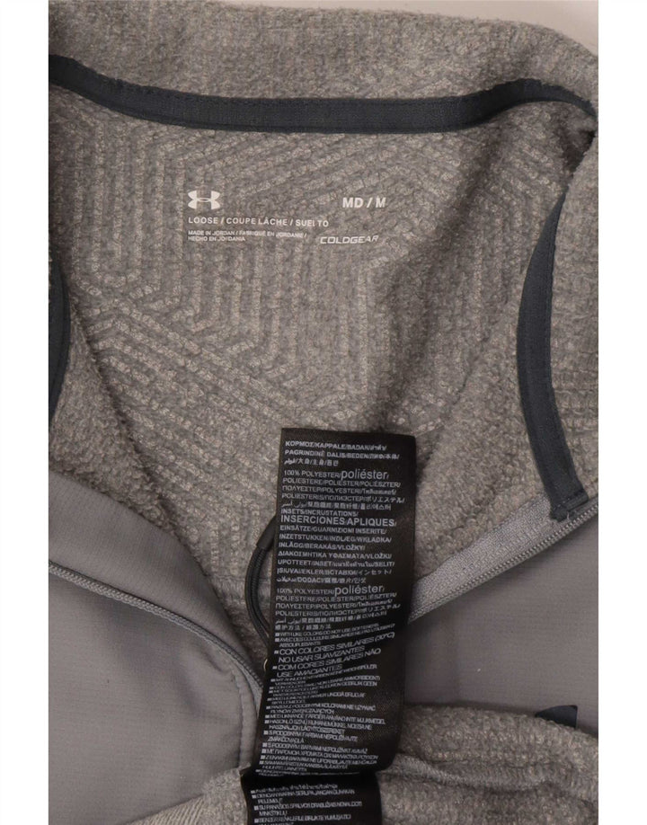 Under Armour Haut de survêtement à col zippé Cold Gear pour homme Gris moyen
