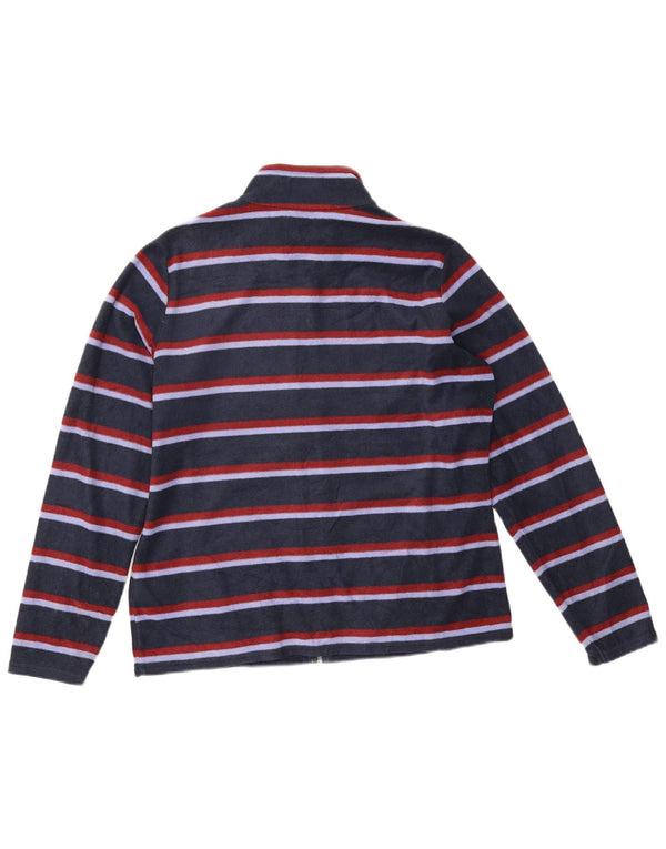 Marks & Spencer Veste polaire pour femme UK 16 Large Bleu marine rayé
