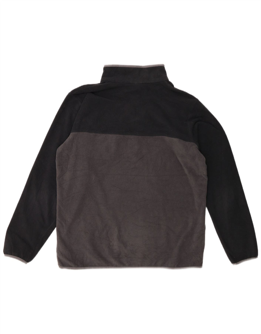 Columbia Pull polaire à col boutonné pour homme Taille L Gris Colorblock Polyester