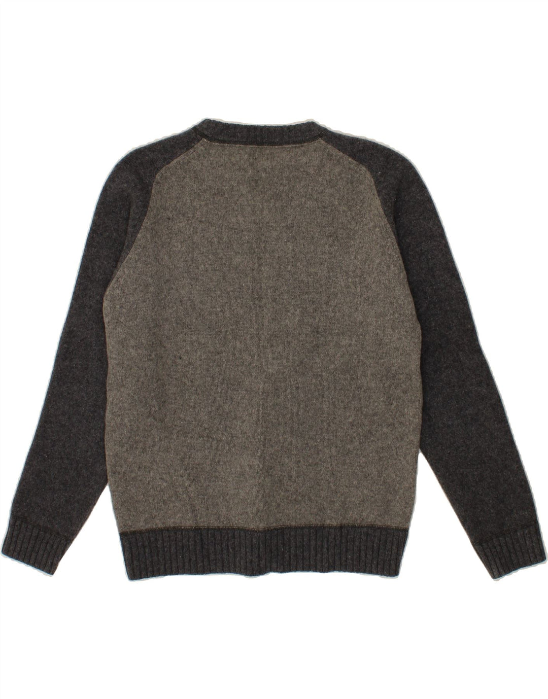 LEVI'S Pull à col rond pour homme en laine d'agneau color block Gris Taille L