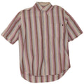 Marlboro Classics Chemise à manches courtes pour homme en lin rayé multicolore