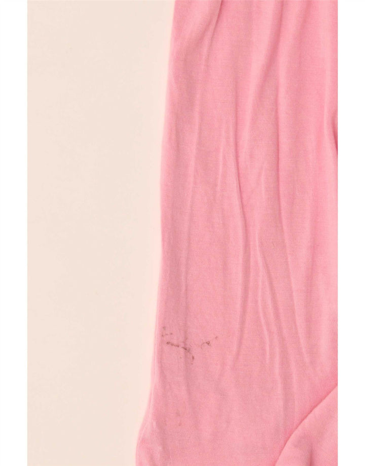 Gap T-Shirt Femme Top UK 10 Petite Rayonne Rose