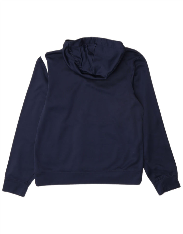 NIKE Pull à capuche graphique Dri Fit pour homme, petit, bleu marine, polyester